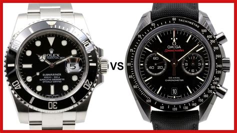 rolex u omega|Rolex submariner vs omega speedmaster.